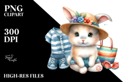 Energetic Baby Rabbit PNG Product Image 2
