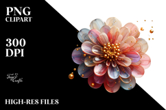 Abstract Glossy Zinnia, Transparent PNG Product Image 2