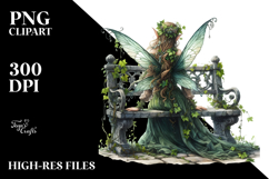 Watercolor Gothic Fairy on Stone Bench, 20 oz Tumbler Product Image 2