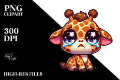Cute Sparkling Giraffe PNG Product Image 2