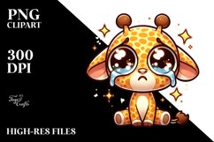 Cute Sparkling Giraffe PNG Product Image 2