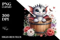 Cute Baby Dragon PNG Product Image 3