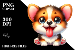 Cute Pembroke Welsh Corgi PNG Product Image 2