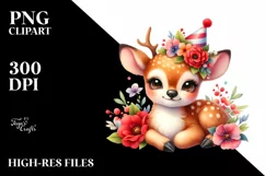 Sweet Baby Deer Resting | Clipart Product Image 1