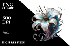 Abstract Lily Clipart Product Image 1