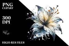 Abstract Lily Clipart Product Image 1