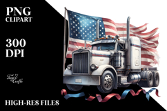 Vintage Semi Truck with Ribbons, 20 oz Tumbler Product Image 2