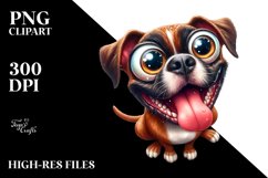 Funny Boxer with Big Popping Eyes | Sublimation | Clipart Product Image 3