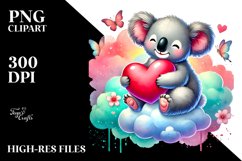 Koala Sitting on Cloud PNG Product Image 2