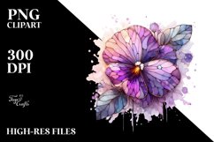 Stained Violet Clipart Product Image 1