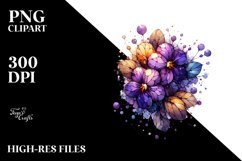 Abstract Wooden Small Violet Splash Product Image 3