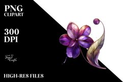 Abstract Stained Violet Clipart Product Image 1