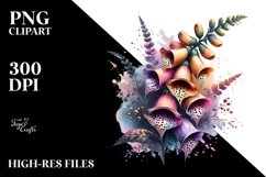 Abstract Watercolor Foxglove Shiny Like Material | Product Image 3