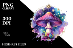 Magical Celestial Mushroom Tarot Splash PNG Product Image 2