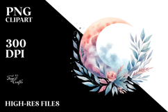 Vibrant Boho Moon Sticker Product Image 2