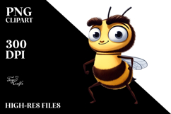 Silly Goofy Bee PNG Product Image 2