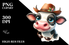 Expressive Proud Cow Sticker Product Image 2