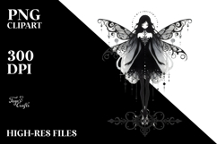 Simple Gothic Fairy PNG Product Image 2