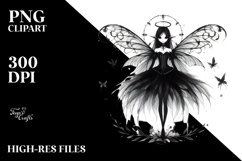 Simple Gothic Fairy PNG Product Image 2
