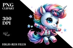 Dancing Baby Unicorn Clipart, Transparent PNG Product Image 1