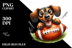 Funny Fur Watercolor Dachshund | Clipart Product Image 3