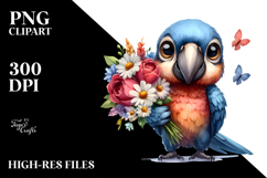 Proud Baby Macaw Summer Clipart Product Image 2