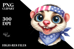 Funny Ferret Goat Sticker Product Image 2