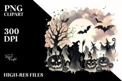 Vintage Warlock Halloween Image, Transparent PNG Product Image 1