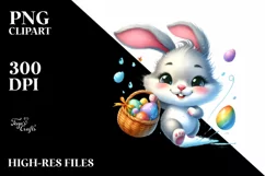 Easter Bunny Clipart |T-shirt, Mug PNG Product Image 1
