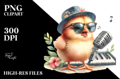 Energetic Baby Chicken PNG Product Image 2