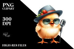 Energetic Baby Chicken PNG Product Image 2