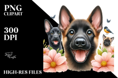 Happy Cute Malinois PNG Product Image 2