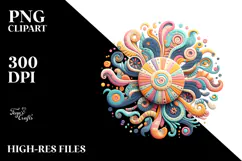Colorful Wimsicall Sun Pastel Clipart Product Image 2
