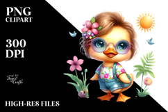 Cute Baby Duck, High-Quality PNG Product Image 2