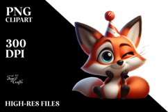Cute Cartoon Fox PNG Product Image 2