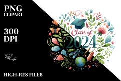 Class of 2024 with Elements Not Touching Canvas Edges | Product Image 1