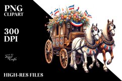 Vintage Oilish Horse Wagon Confetti | Sublimation | Clipart Product Image 3