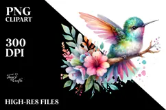 Baby Hummingbird Sublimation Clipart Product Image 2