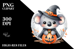 Cute Baby Koala Halloween Simple PNG Product Image 2