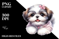 Cartoon Shih Tzu, Transparent PNG Product Image 2