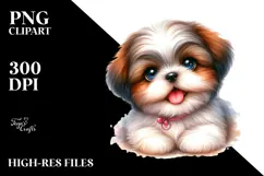 Happy Baby Shih Tzu PNG Product Image 2