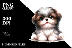 Happy Baby Shih Tzu PNG Product Image 2
