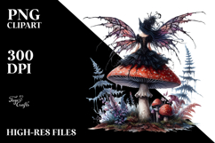 Gothic Fairy on Mushroom, 20 oz Tumbler Product Image 2