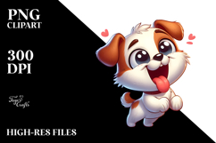 Playful Cartoon Dog with Pure Joy PNG Product Image 2