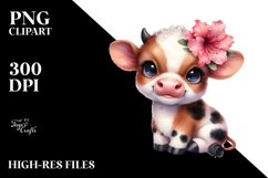Azalea Hignland Cow with Big Eyes PNG Product Image 2