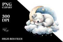 Adorned Baby Polar Bear PNG Product Image 2
