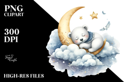 Adorned Baby Polar Bear PNG Product Image 2