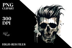 Washed Tom Skull,High-Res PNG Product Image 2