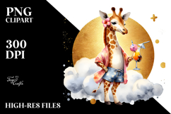 Watercolor Cow with Bandana, High-Res PNG Product Image 2