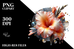 Abstract Gladiolus PNG Product Image 2